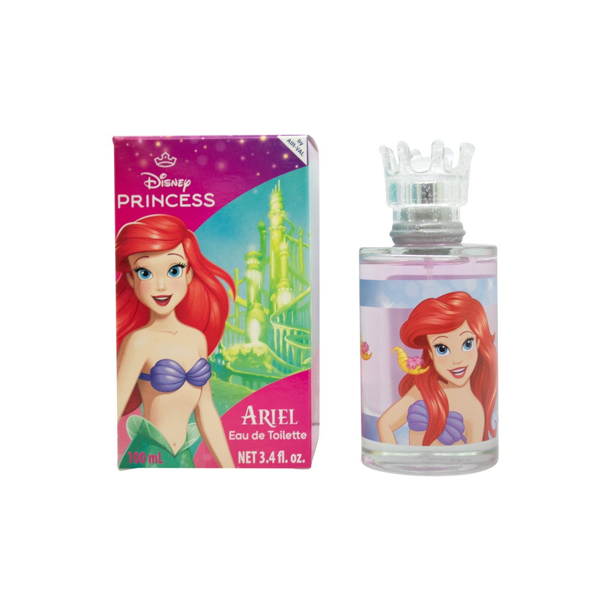 Disney Ariel Eau de Toilette 100ml, Disney, 100 ml flakon formet som Ariel med turkis og lilla detaljer og havmotiv