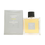 Guerlain L'Homme Idéal L'Intense Eau de Parfum 100 ml – mørk, kvadratisk glasflaske med sort låg og rødbrun duft