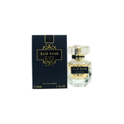Elie Saab Le Parfum Royal, Elie Saab, 30 ml – facetteret glasflaske i gylden ravtone med asymmetrisk form og kronelåg