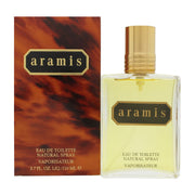 Aramis Eau de Toilette 110 ml, Aramis – klassisk herreduft i firkantet, mørk ravfarvet glasflaske med sort låg