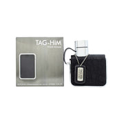 Armaf Tag-Him Eau de Toilette, Armaf, 100 ml – sort firkantet flaske med sølvhals og kædedetalje