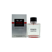 Antonio Banderas Power of Seduction Eau de Toilette 100 ml, Antonio Banderas – rektangulær mørkeblå glasflaske med sort låg