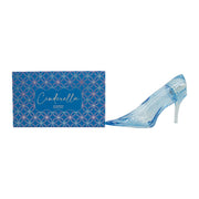 Disney Cinderella Blue Slipper Eau de Parfum 60 ml – blå glasflakon som Askepots krystalsko med gulddetaljer og klar prop