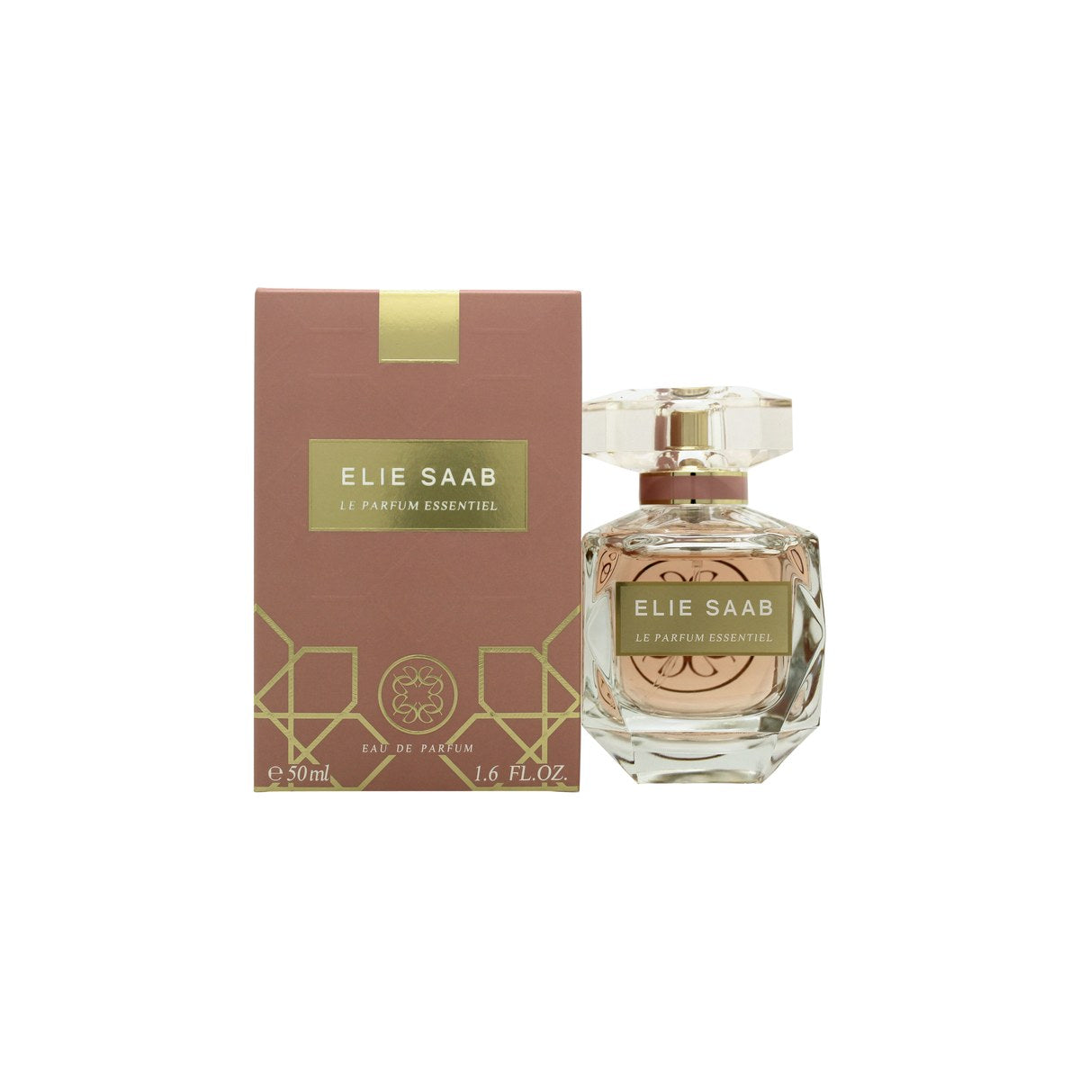 Le Parfum Essentiel Eau De Parfum Elie Saab 50 ml i klar glasflakon med sart rosa parfumefarve
