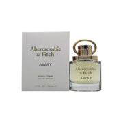 Abercrombie & Fitch Away Woman Eau de Parfum 50 ml – klar flakon med sølv låg og enkelt design i blød rosa tone.