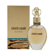 Roberto Cavalli Eau de Parfum 30 ml fra Roberto Cavalli – gylden facetslebet glasflaske med rund guldprop og orientalsk mønster