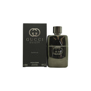 Gucci Guilty Pour Homme Parfum, Gucci 50 ml – sort, mat rektangulær flakon med sølv GG-logo og blank hætte
