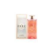 Lancôme Idôle Nectar Eau de Parfum 50 ml, Lancôme – slank rosatonet glasflakon med gyldent låg og moderne design.