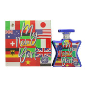 Bond No 9 My New York Eau de Parfum 100 ml, Bond No 9, stjerneformet rosa flakon med gulddetaljer og NYC-motiv