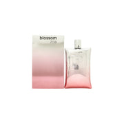 Paco Rabanne Blossom Me Eau de Parfum Paco Rabanne 62 ml, lyserød dråbeformet flakon med gylden blomsterhætte og glasdesign.