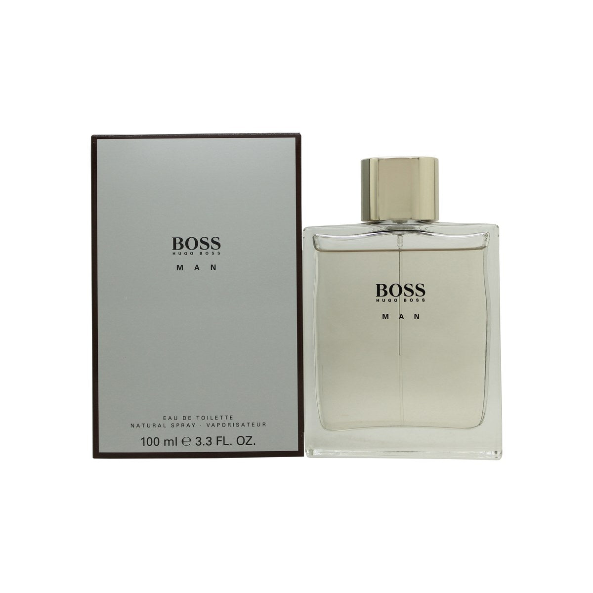 Hugo Boss Boss Orange Man Eau de Toilette 100 ml fra Hugo Boss i klar rektangulær glasflaske med sølvdetaljer og orange duft