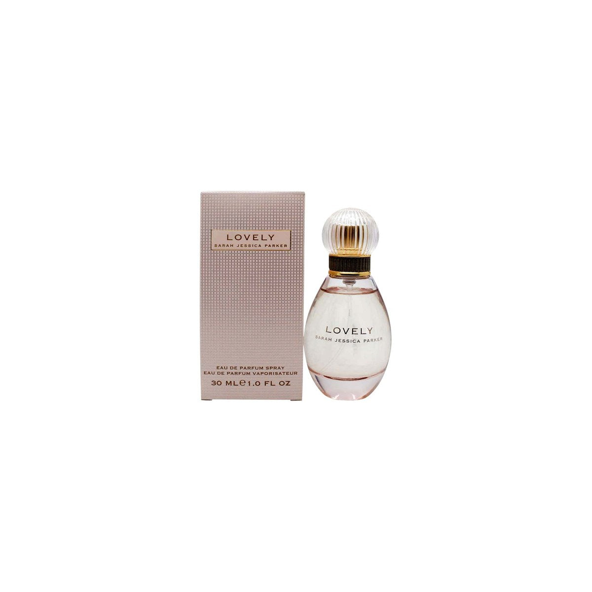 Sarah Jessica Parker Lovely Eau De Parfum, Sarah Jessica Parker 30 ml – klar glasflakon med lys pink væske, afrundet form