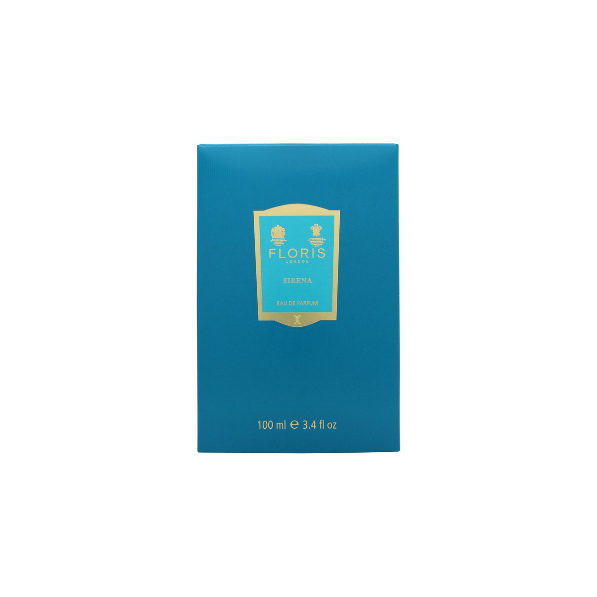 Floris Sirena Eau de Parfum 100 ml, Floris – klar glasflaske med gul duft og gylden rund kappe
