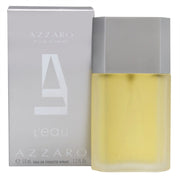 Azzaro Pour Homme L'Eau Eau de Toilette 50ml, Azzaro 50 ml i klar glasflakon med blå væske og sølvhals