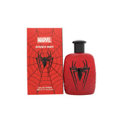 Marvel Spiderman Eau de Toilette 100ml, Marvel 100 ml – rund blå flakon med Spiderman-motiv og rød hætte