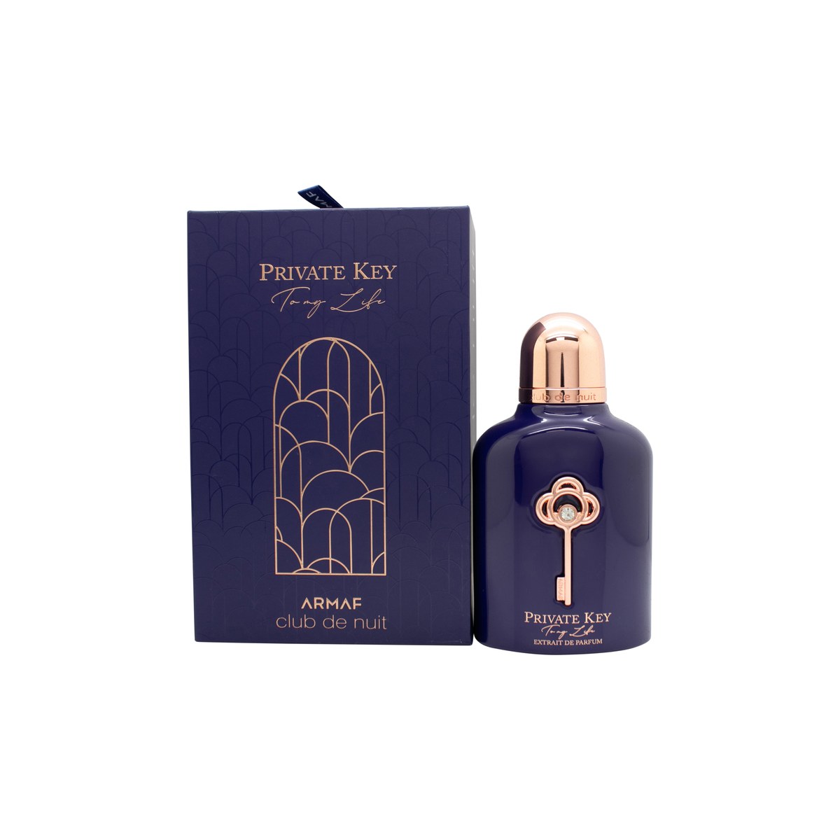 Armaf Private Key To My Life Eau de Parfum 100 ml, Armaf – rosa rektangulær flakon i mat glas med guldkap og nøglevedhæng