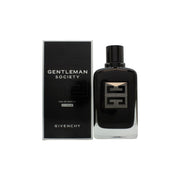 Givenchy Gentleman Society Eau de Parfum Extrême, Givenchy, 100 ml – sort lakflakon med sølvlogo og dyb blank finish.