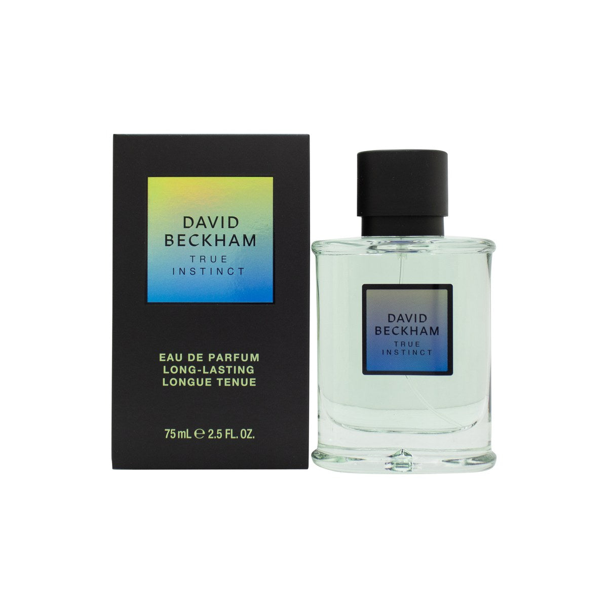 David Beckham True Instinct Eau de Parfum 75 ml fra David & Victoria Beckham – mørk glasflakon med sort låg