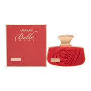 Al Haramain Belle Rouge Eau de Parfum 75 ml fra Al Haramain – rød, firkantet flakon med gyldne detaljer og låg