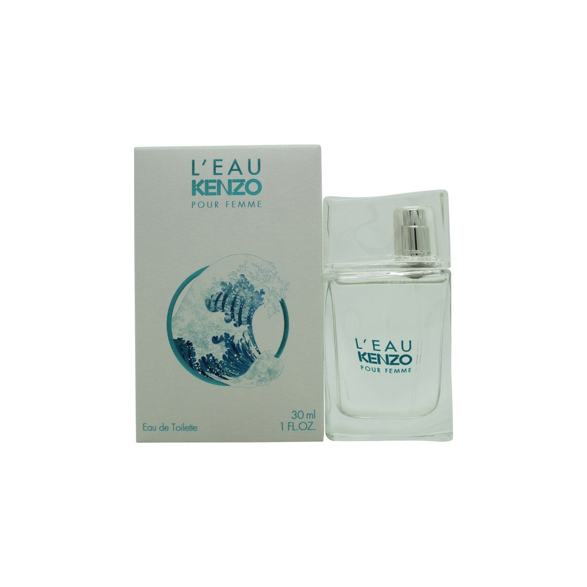 L'Eau Kenzo Pour Femme Eau De Toilette, Kenzo, 30 ml – slank, klar glasflaske med lys blå tone og enkel blå hætte