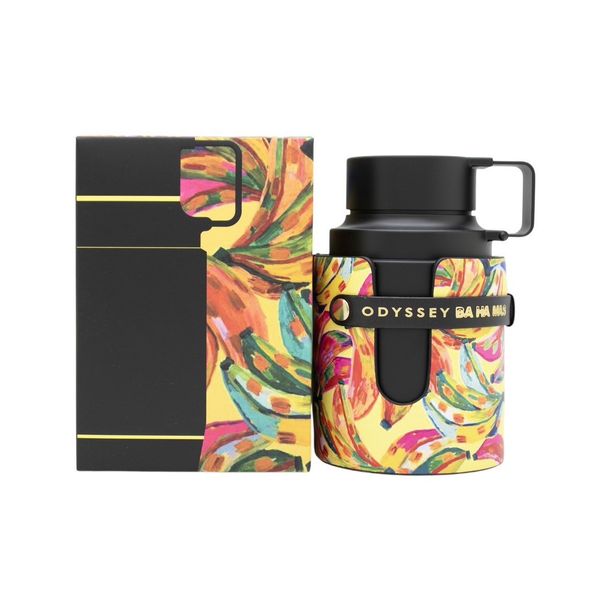 Armaf Odyssey Ba Ha Mas Eau de Parfum 100 ml – turkis cylindrisk flakon med gylden hætte og enkel front.