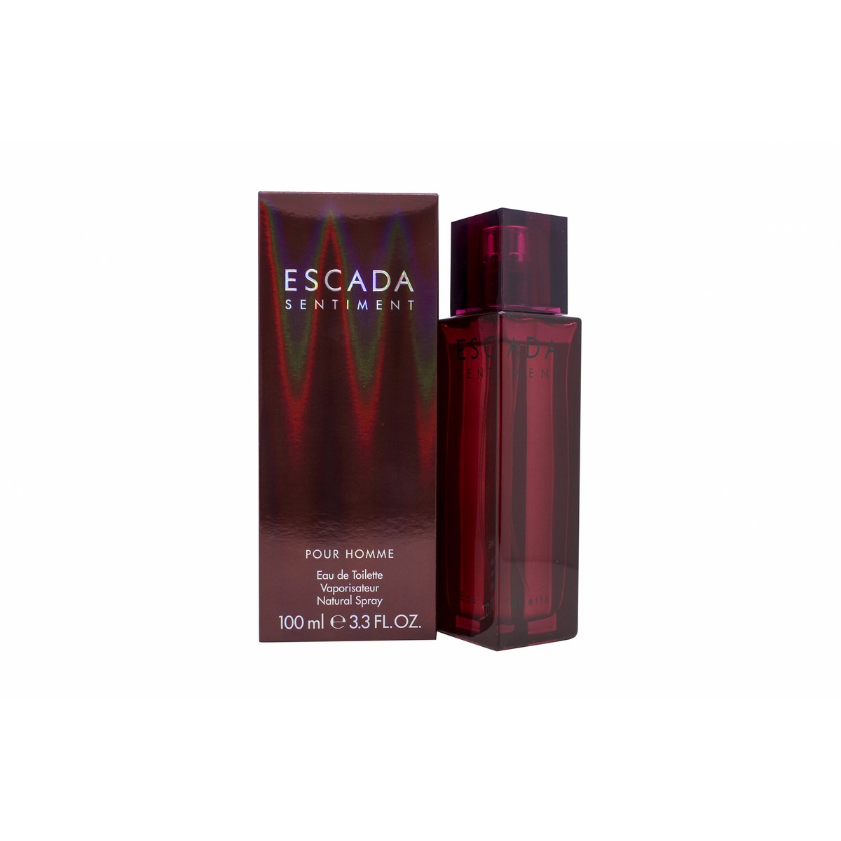 Escada Sentiment Eau de Toilette 100ml fra Escada i 100 ml flakon af rosa-tonet glas med sølvhjerteformet låg