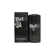 Paco Rabanne Black XS Eau de Toilette 100ml, Paco Rabanne 100 ml – sort-rød rund flakon med mat finish og sølvlogo
