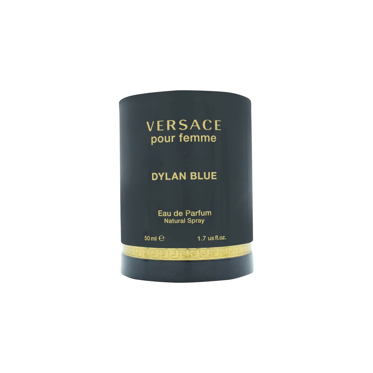 Versace Dylan Blue Femme Eau De Parfum Versace 50 ml – mørkeblå amforaflaske med gulddetaljer og Medusa-logo