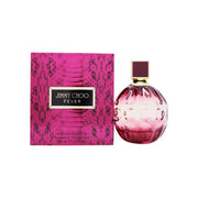 Jimmy Choo Fever Eau De Parfum, Jimmy Choo 100 ml, rund facetslebet flakon i dyb lilla glas med gylden stopper