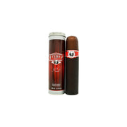 Cuba Red Eau de Toilette 100ml, Cuba, 100 ml – rød cigarformet flakon med guldfarvet låg og logo.
