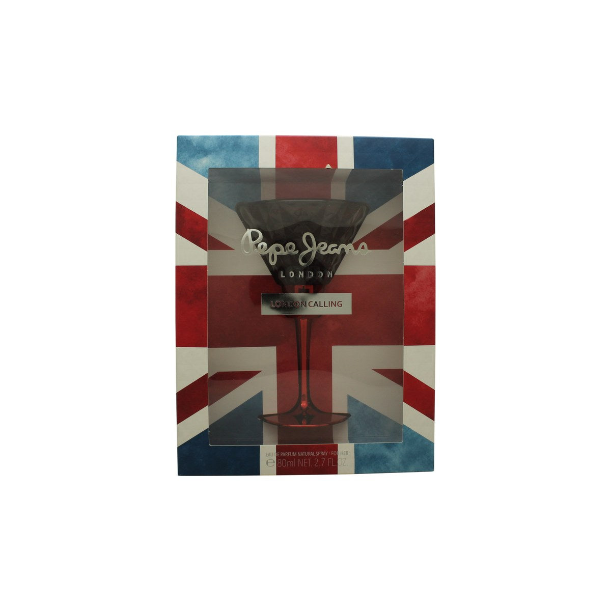 Pepe Jeans London Calling For Her Eau de Parfum 80 ml Pepe Jeans, cocktailglasformet rosa flakon med sølvlåg og elegant stil
