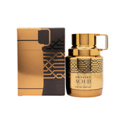 Armaf Odyssey Aoud Eau de Parfum, Armaf, 60 ml – sort cylindrisk flakon med gulddetaljer og massiv guldkapsel