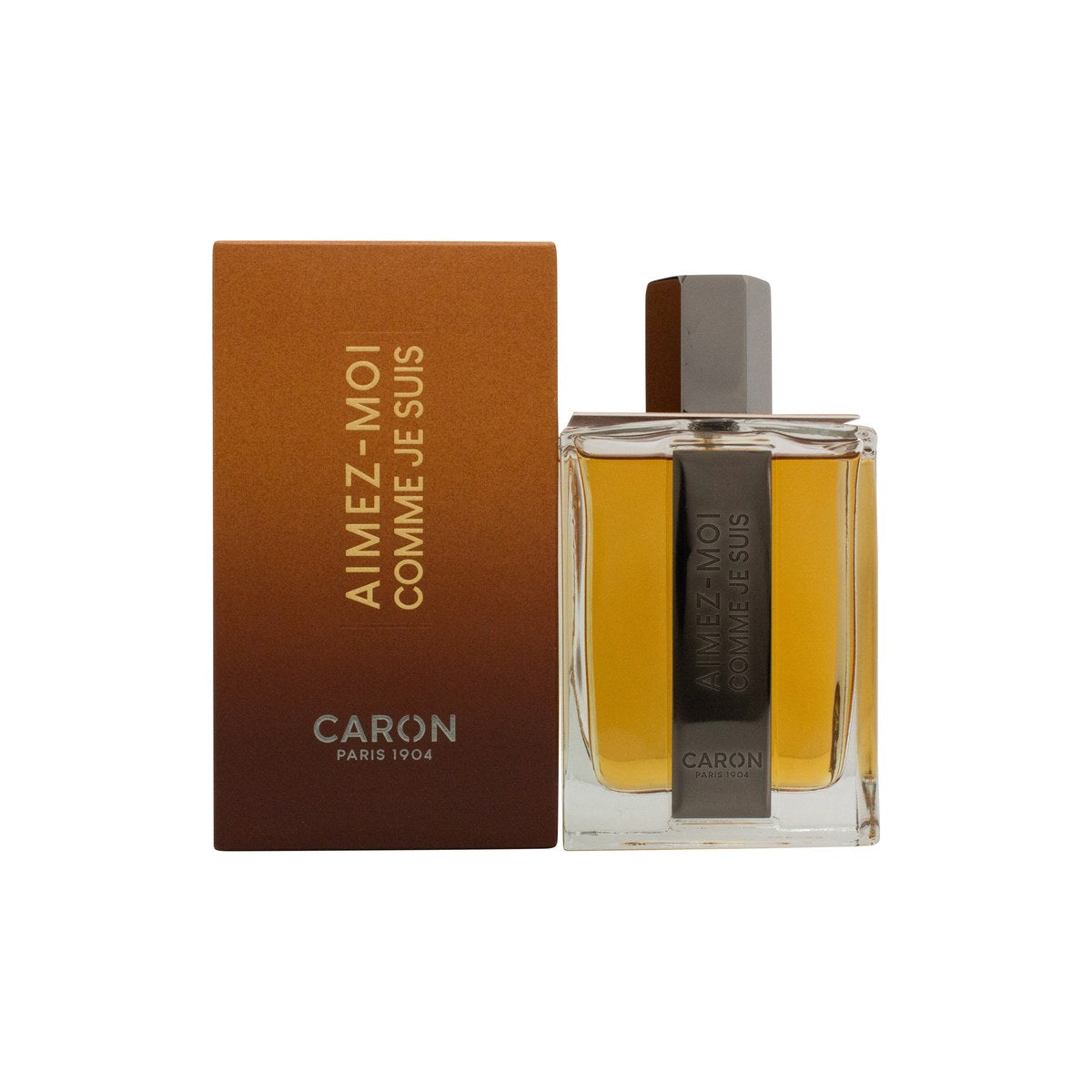Caron Aimez-Moi Comme Je Suis Eau de Toilette 125ml, Caron 125 ml, mørkeblå rund flakon med sort låg og enkel hvid tekst