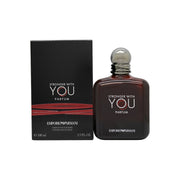 Emporio Armani Stronger With You Eau de Parfum 100 ml fra Emporio Armani i rund glasflaske med ravfarvet duft og sort hætte