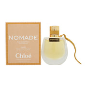 Chloé Nomade Jasmin Naturel Eau de Parfum 50 ml – klar riflet glasflakon med gylden beige duft og flettet bånd ved halsen