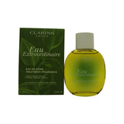 Clarins Eau Extraordinaire Treatment Fragrance 100 ml – slank rosa glasflaske med hvidt låg og afrundet form
