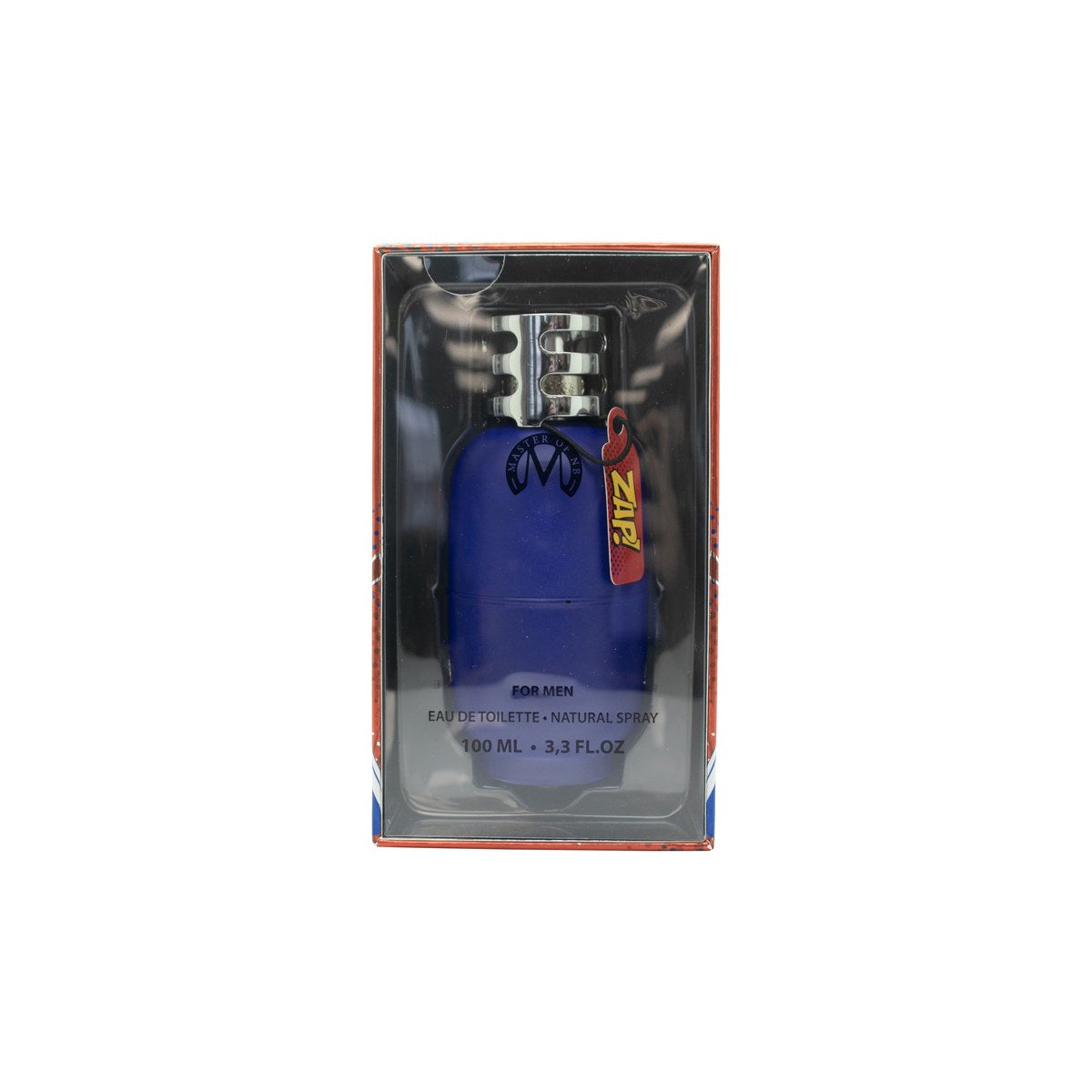 New Brand Zap For Men Eau de Toilette 100ml, New Brand – klar glasflaske med blå gradient og sølvlåg