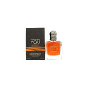 Giorgio Armani Emporio Armani Stronger With You Intensely Eau de Parfum 50 ml – mørk ravfarvet glasflaske med sort låg