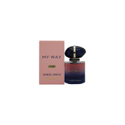 Giorgio Armani My Way Parfum Eau de Parfum 30 ml – rosa glasflakon med mørkeblå rund hætte og gylden ringdetalje
