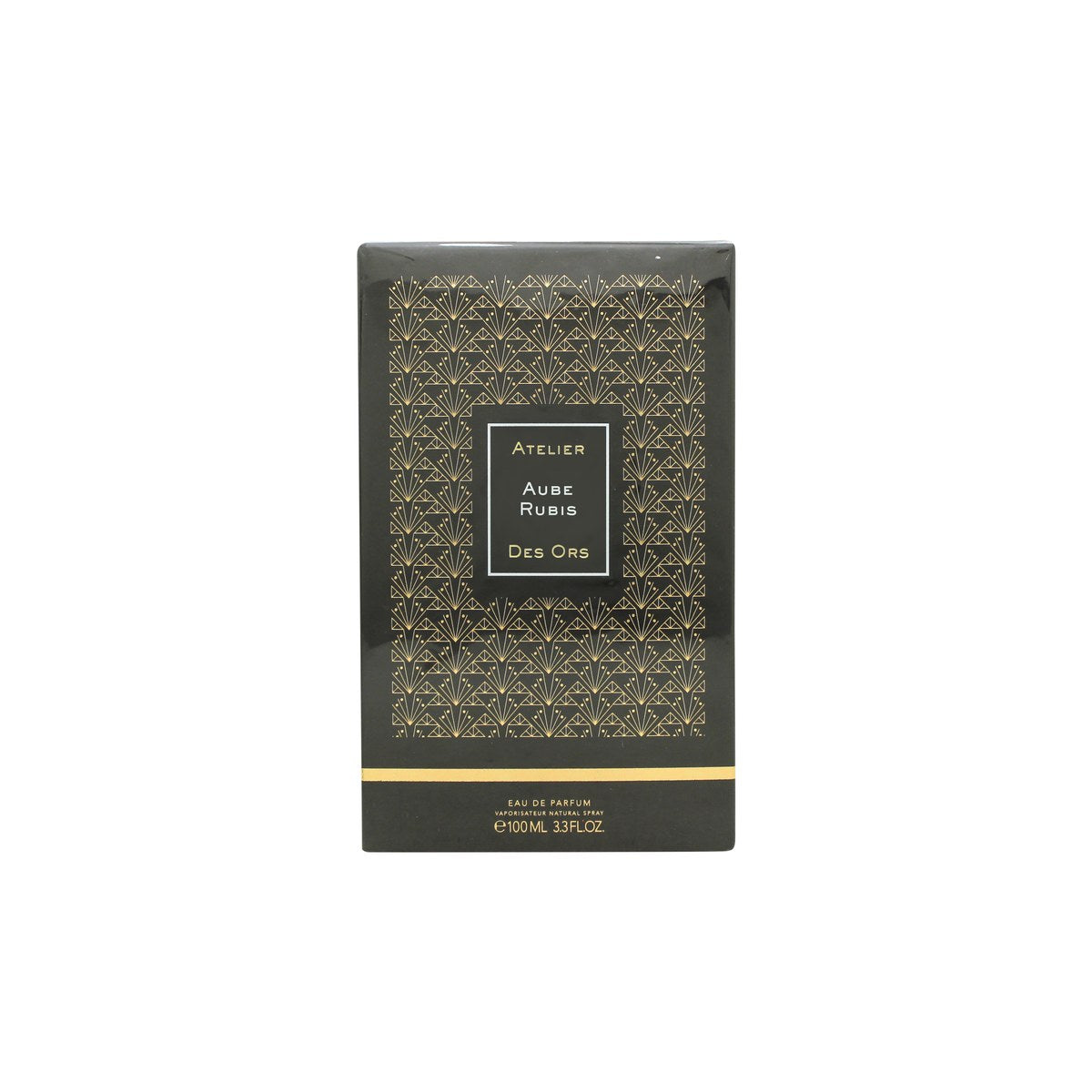 Atelier des Ors Aube Rubis Eau de Parfum 100 ml – rubinrød glasflaske med gyldne flager og sort låg