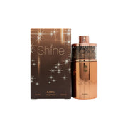 Ajmal Shine Eau de Parfum 75ml, Ajmal, 75 ml flakon i gyldent og pink design med rund form og elegant låg