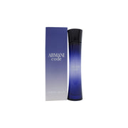 Giorgio Armani Code Eau de Parfum 50 ml Giorgio Armani mørkeblå buet glasflakon med sort låg og diskret sølvlogo