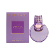 Bvlgari Omnia Amethyste Eau De Toilette 100ml i rund, transparent flakon med bløde lilla nuancer og sølvdetaljer