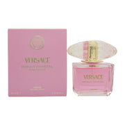 Versace Bright Crystal Parfum Eau De Parfum – Versace 90 ml lyserød flakon med facetslebet krystalknop og gyldne detaljer