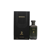 Bharara Enigma Eau de Parfum 100 ml fra Bharara Beauty – sort glasflakon med guldlåg og enkelt logo