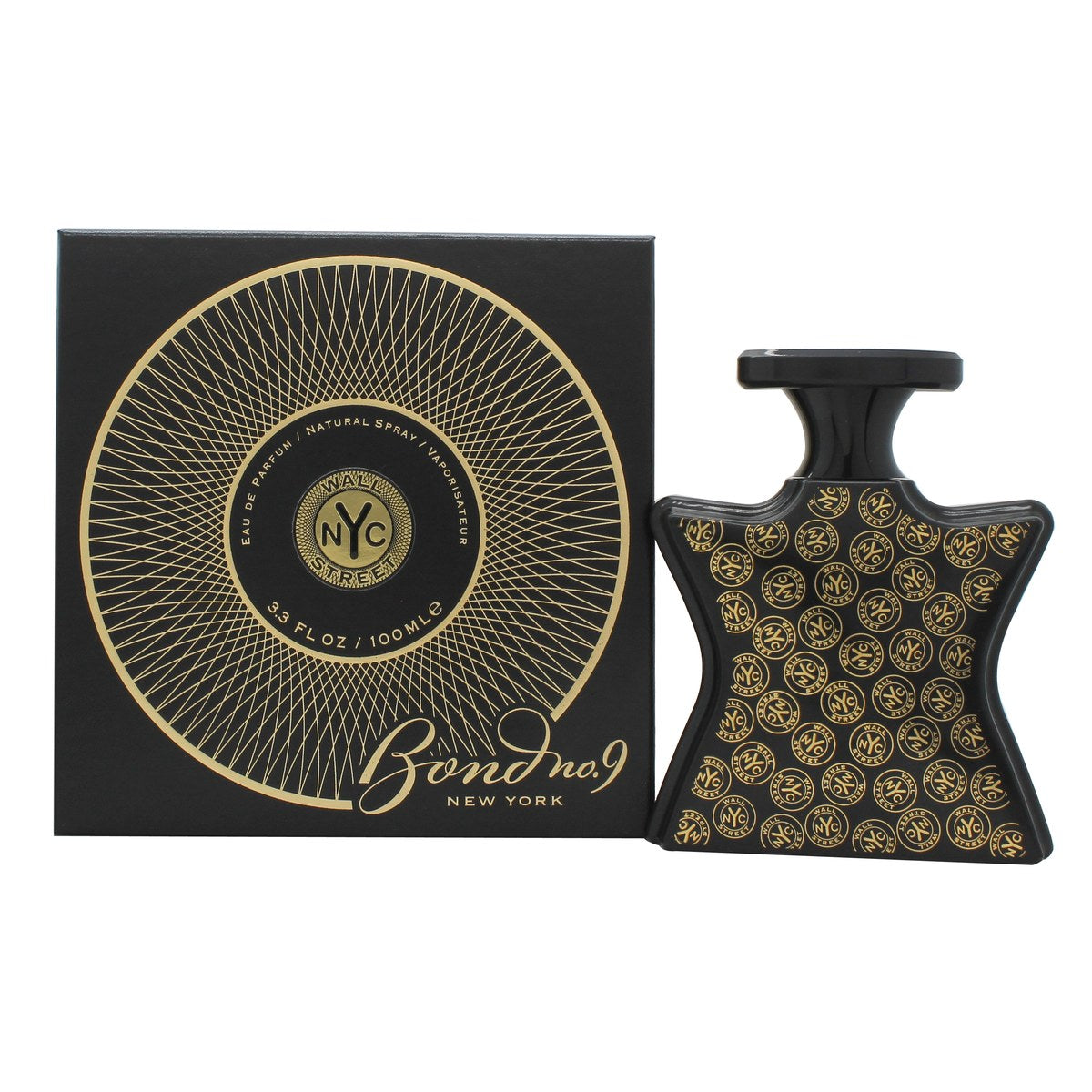 Bond No 9 Wall Street Eau de Parfum 100 ml fra Bond No 9, turkis stjerneformet flakon med sort logo og spraytop