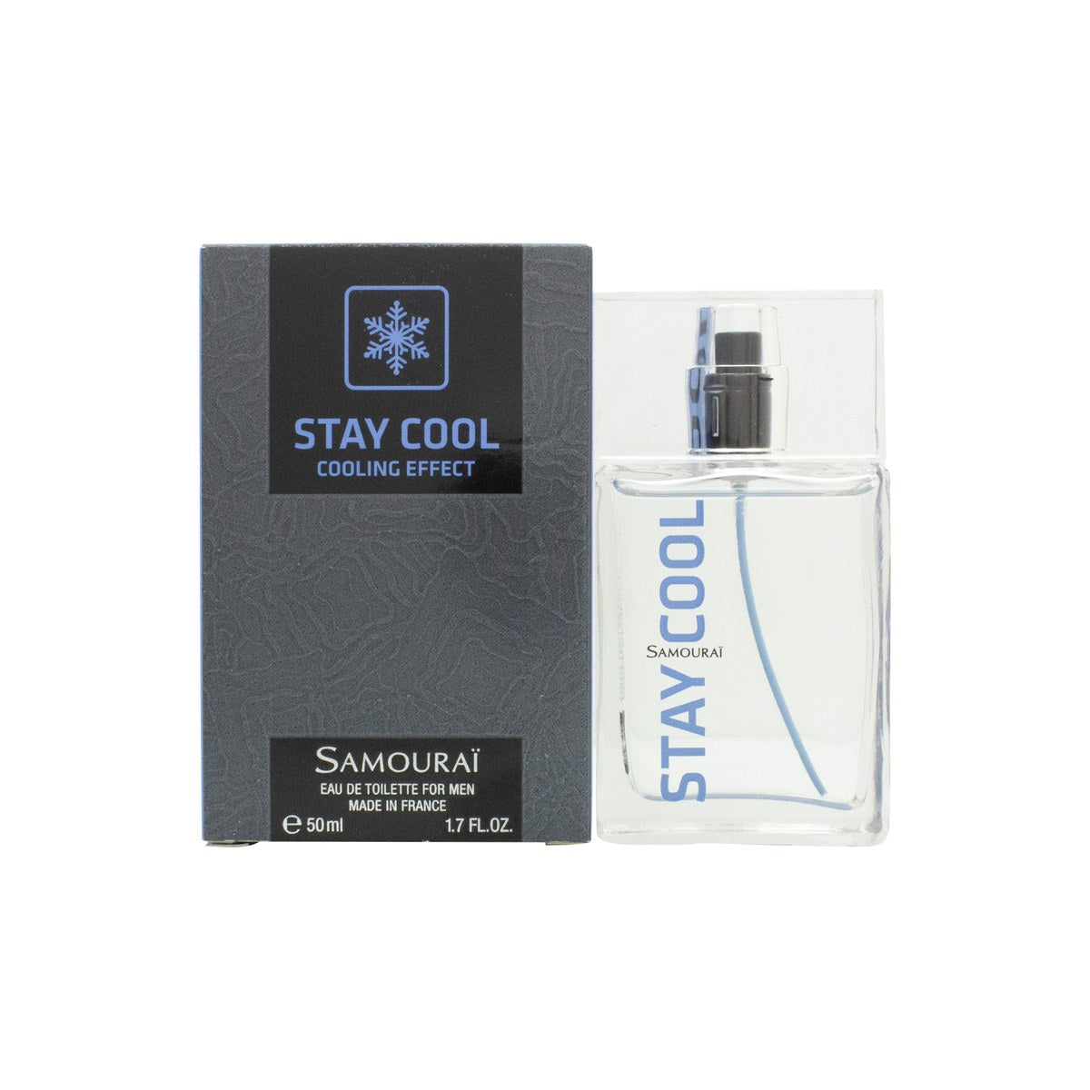 Samourai Stay Cool Eau de Toilette 50 ml fra Samourai i klar, lyseblå flakon med sølvfarvet låg og enkelt design