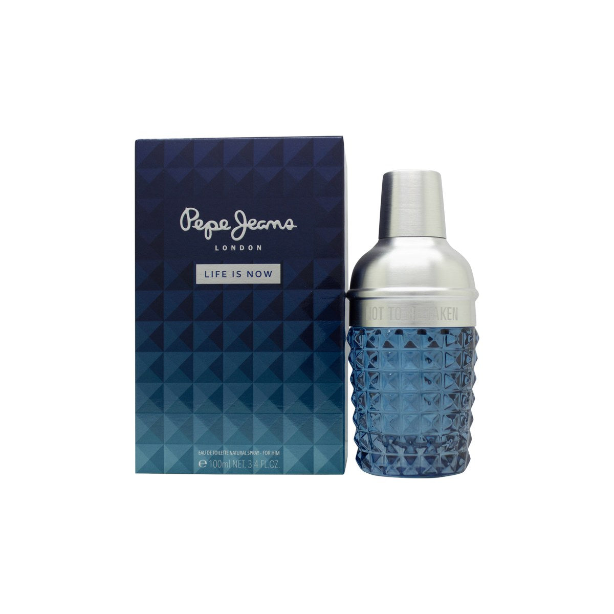 Pepe Jeans For Him Eau de Toilette 100 ml fra Pepe Jeans i mørkeblå shakerformet flakon med kobberfarvet metallåg