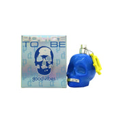 Police To Be Goodvibes For Him Eau de Toilette 75 ml, kranieformet flakon i blå og pink graffiti med sort spraytop