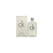 Ck One Eau De Toilette Calvin Klein 50 ml, enkel flaske i mat klart glas med sort kapsel og minimalistisk typografi